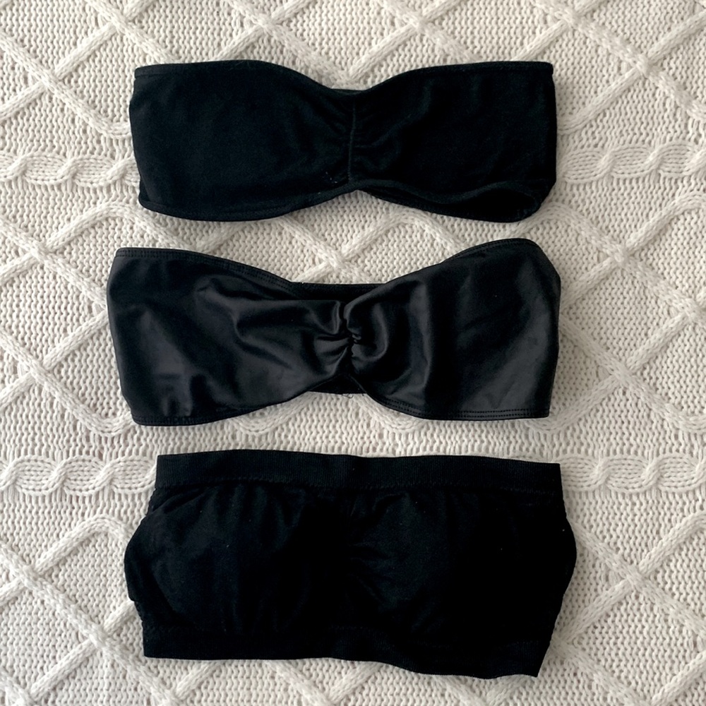 2 Basic Black Bandeaus